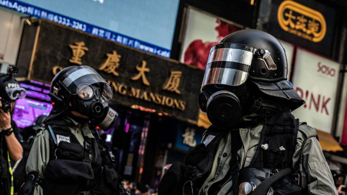 Clashes between protesters and heavily armed police in Hong Kong are entering their sixth month - and they look set to continue. Picture: Getty Images