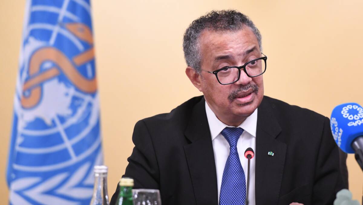 WHO director-general Tedros Adhanom Ghebreyesus. Picture: Getty Images
