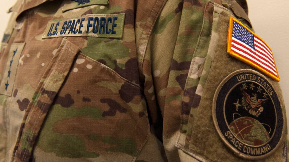 The United States Space Force uniform has attracted much commentary for its camouflage pattern. Picture: Supplied