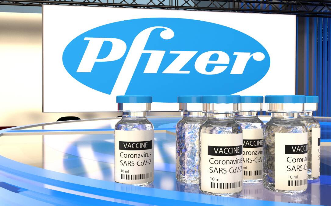 A 3D illustration of the Pfizer-BioNTech COVID-19 vaccine. Picture: Shutterstock