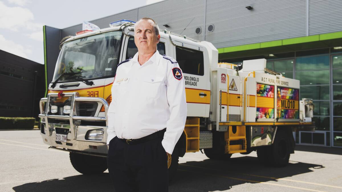 Retiring ACT RFS chief officer Joe Murphy. Picture: Dion Georgopoulos