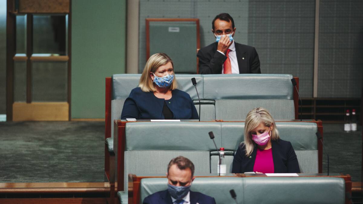 Bass MP Bridget Archer (top left) crossed the floor this week to vote for debate on a bill to establish a federal integrity commission. Picture: Dion Georgopoulos
