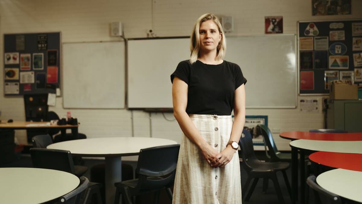 English teacher Kerry Trott says staff and students were more fragile at the start of 2020. Picture: Dion Georgopoulos