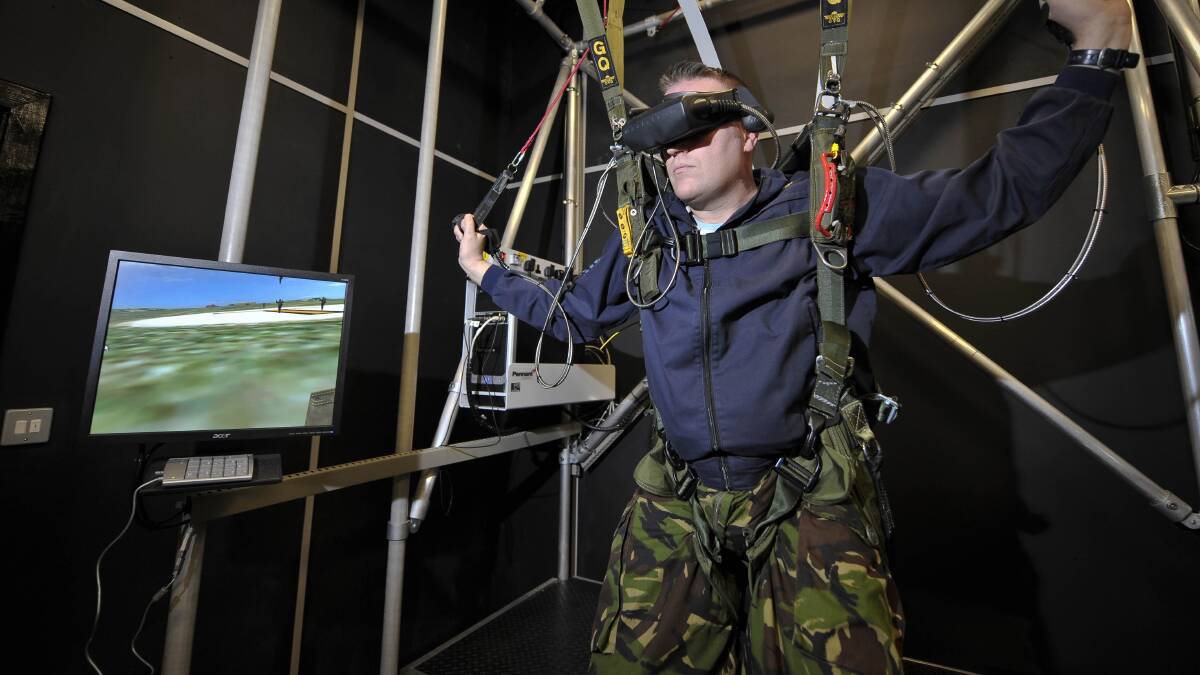 Virtual reality is becoming an increasingly important part of military training. Picture: Getty Images