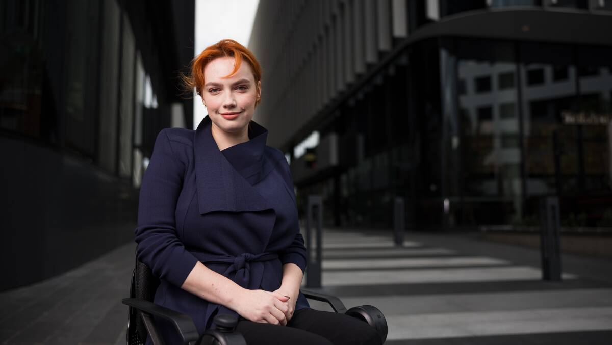 Elly Desmarchelier is part of a new campaign to defend the NDIS from funding cuts. Picture: Sitthixay Ditthavong