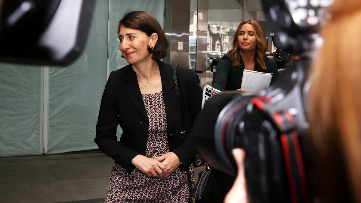 Former NSW premier Gladys Berejiklian after appearing at a NSW ICAC hearing in Sydney on November 1. Picture: Getty Images