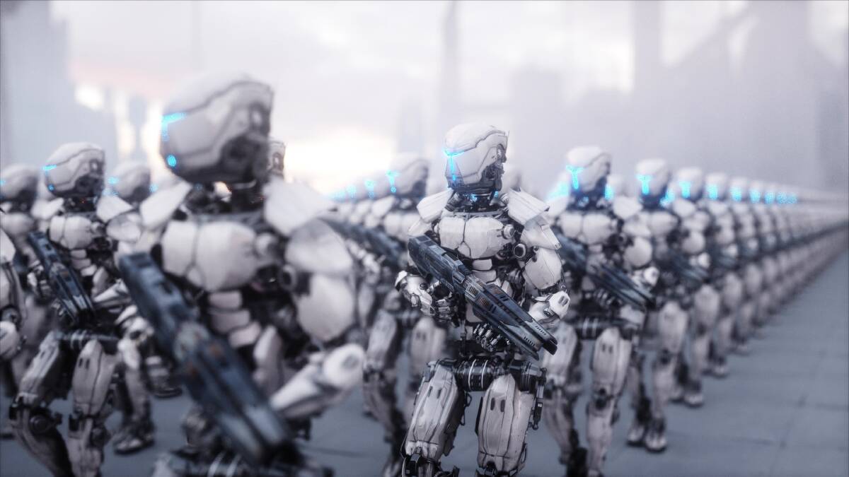 It may not end up looking like something from The Terminator, but the deployment of robots in warfare seems an inevitability. Picture: Shutterstock