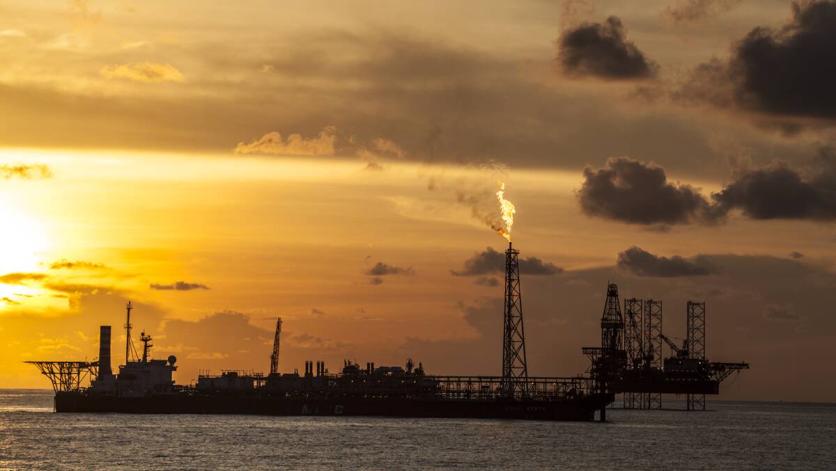 An oil rig platform in the South China Sea. Picture: Shutterstock