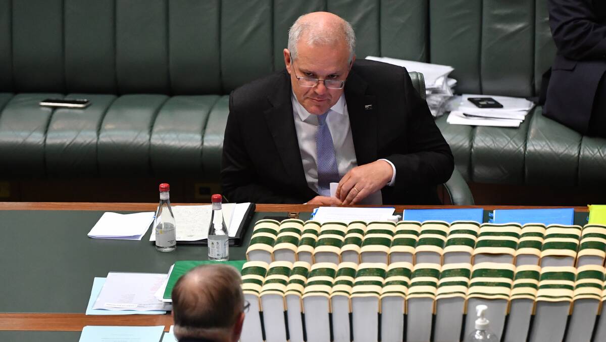 The Prime Minister wants to make this election about Anthony Albanese, having already reached for John Howard's 2004 "Who do you trust?" strategy. Picture: Getty Images