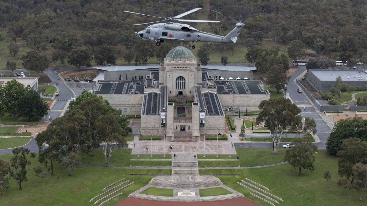 Anzac Hall, at the rear of the main building, is set for demolition as part of the Australian War Memorial's proposed $498 million revamp. Picture: Department of Defence