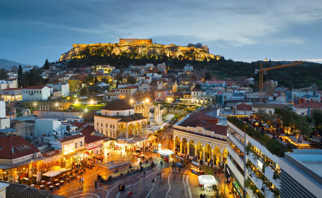 Monastiraki, a flea market neighbourhood in the old town of Athens. Picture: Shutterstock