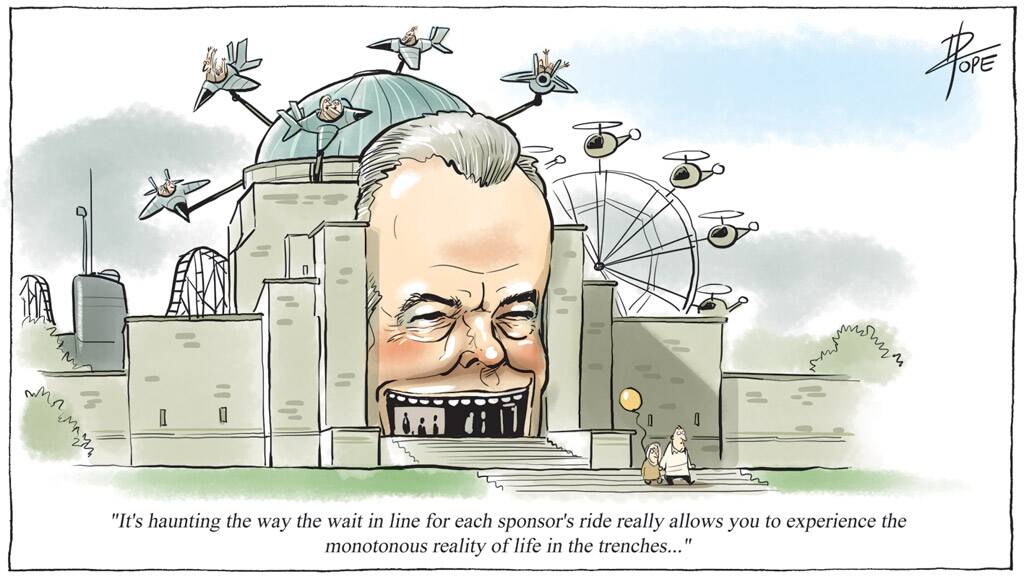 The Canberra Times' editorial cartoon for the June 2018 edition of the Public Sector Informant. Illustration: David Pope