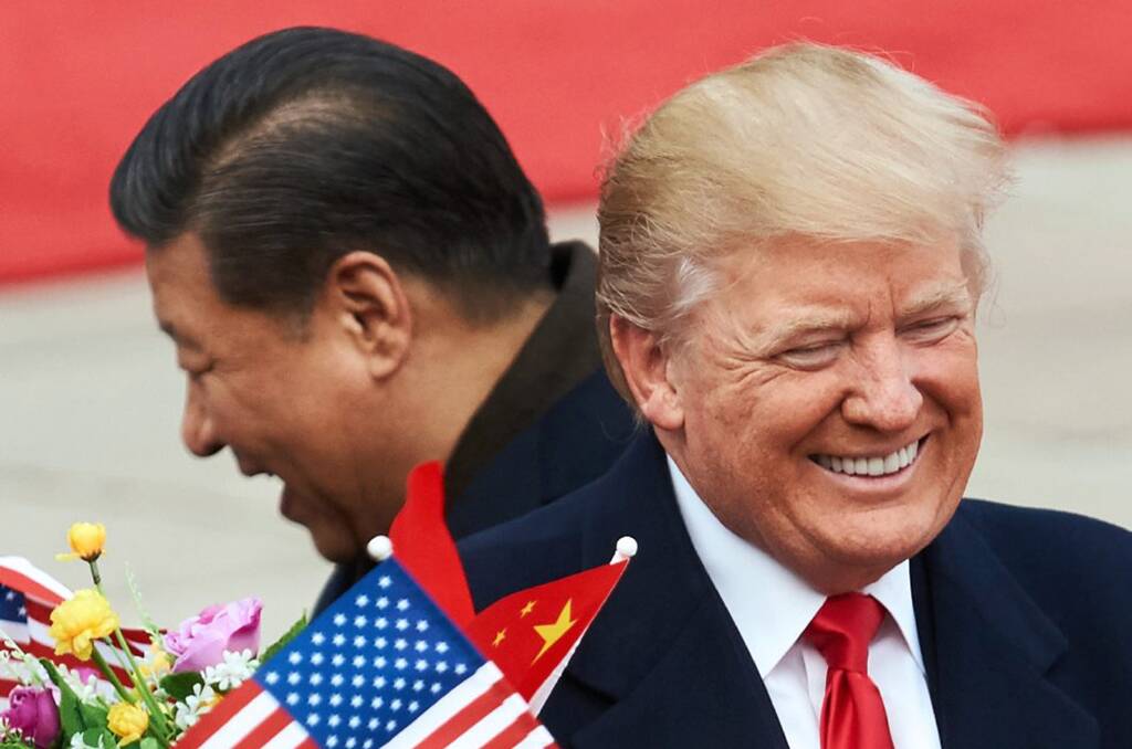 China's President Xi Jinping (left) and US President Donald Trump. Picture: Getty Images