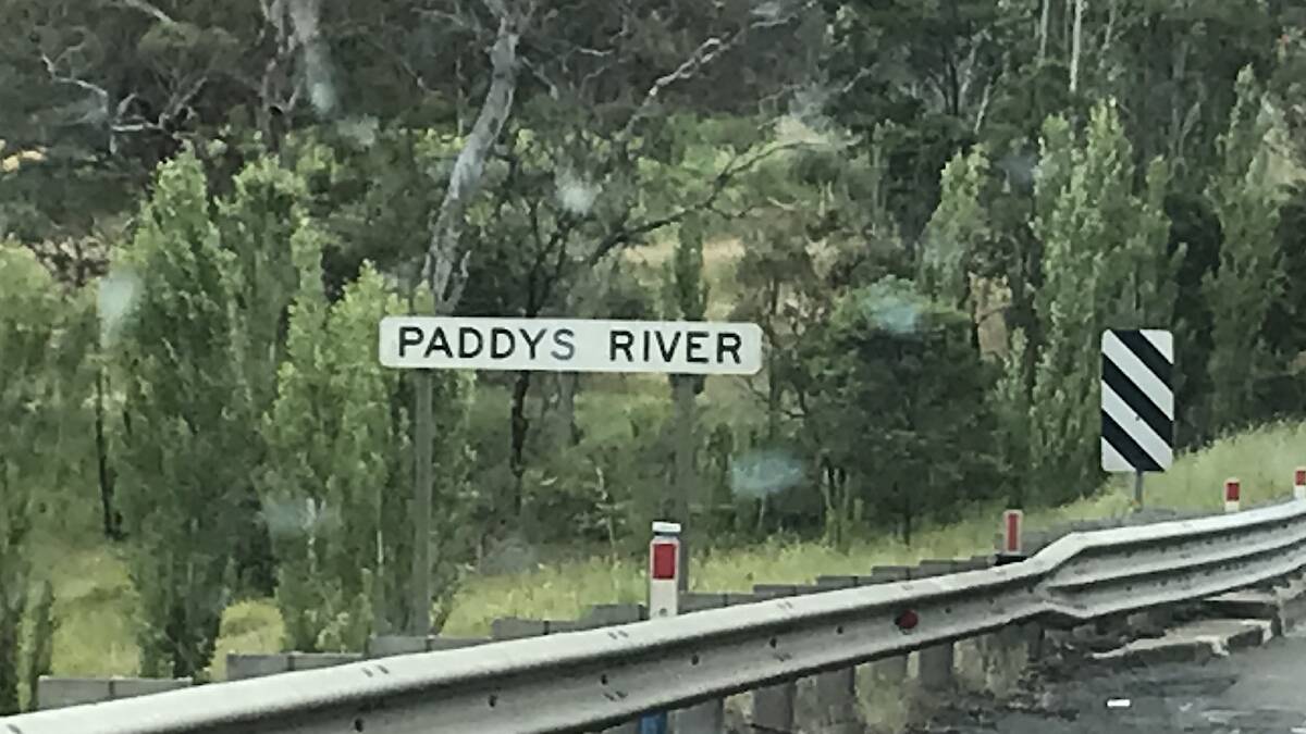 Paddys River - once home to a thriving village, including a pub on either side of the river ,and a blacksmith. Picture: Tim the Yowie Man