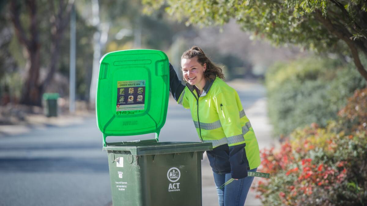 Residents who put the wrong things in their green bins will get a visit from an EnviroCom education officer to explain what can and can't go in them. Picture: Karleen Minney