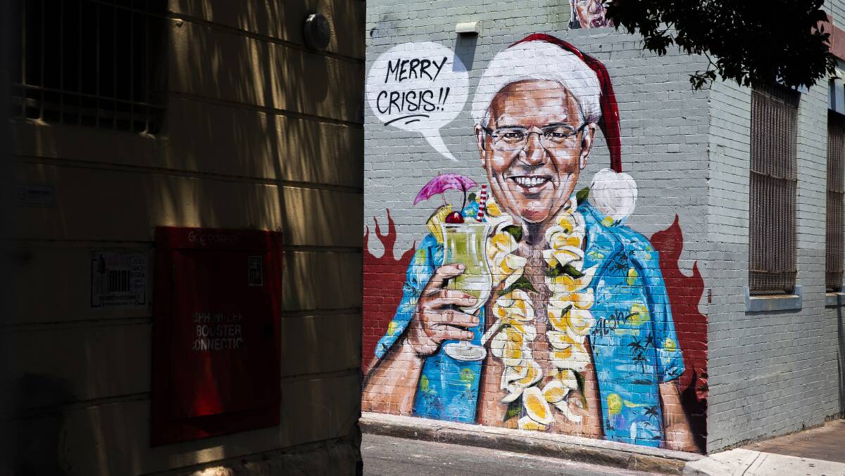 This mural by artist Scott Marsh in Sydney has been quite the conversation starter. Picture: Getty Images