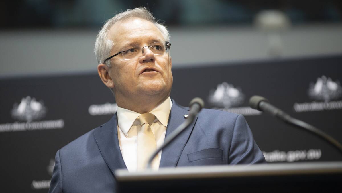 Prime Minister Scott Morrison announced on Thursday that childcare would be free for working parents during the coronavirus crisis. Picture: Sitthixay Ditthavong