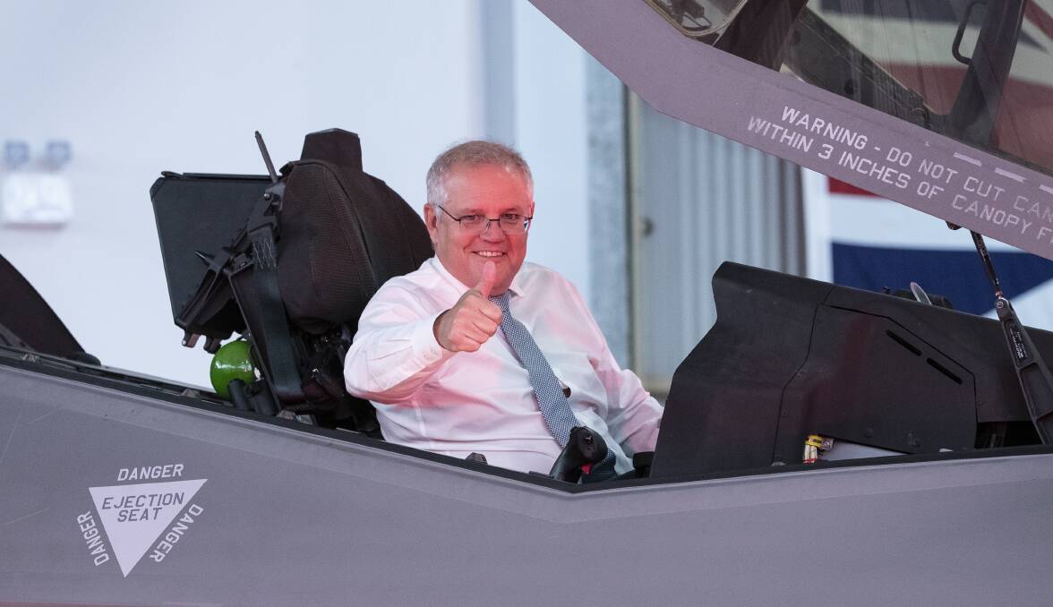 Prime Minister Scott Morrison is a fan of the F-35A. Picture: Department of Defence