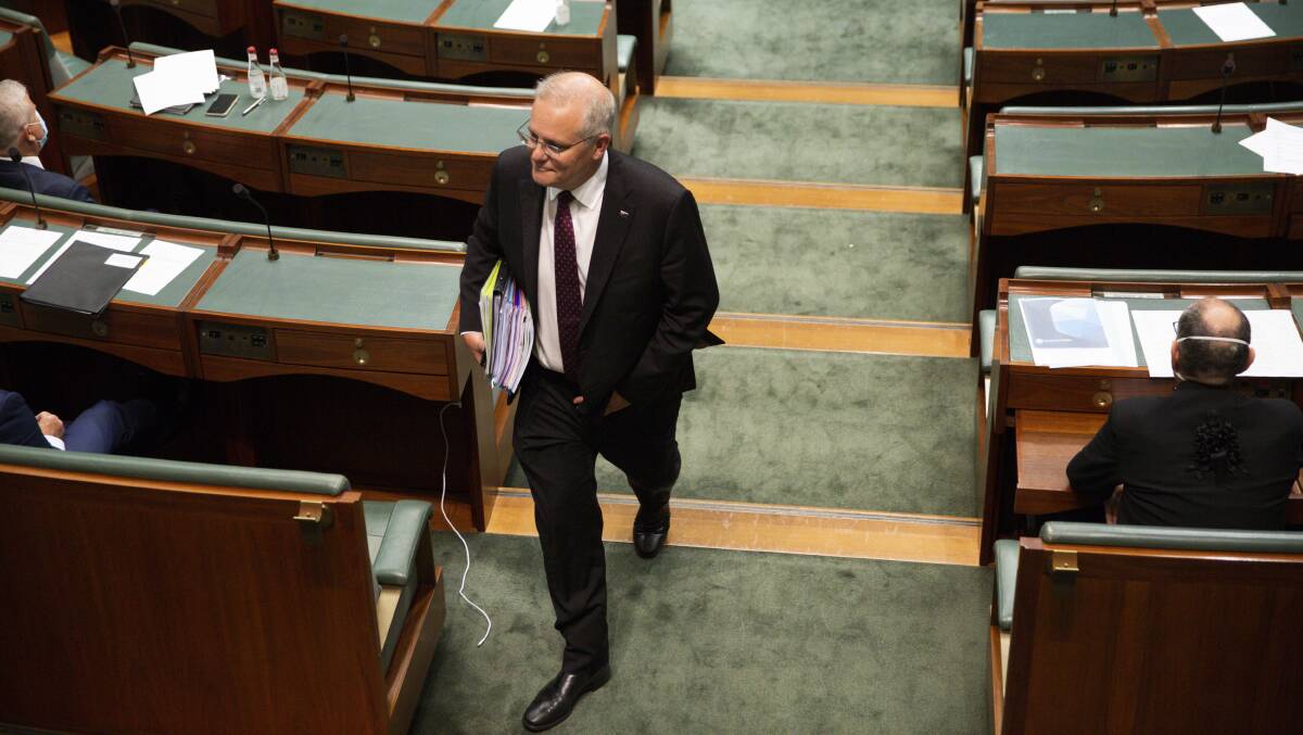 The humiliating loss of the parliamentary vote has bitten deeply with Morrison and senior ministers. Picture: Dion Georgopoulos