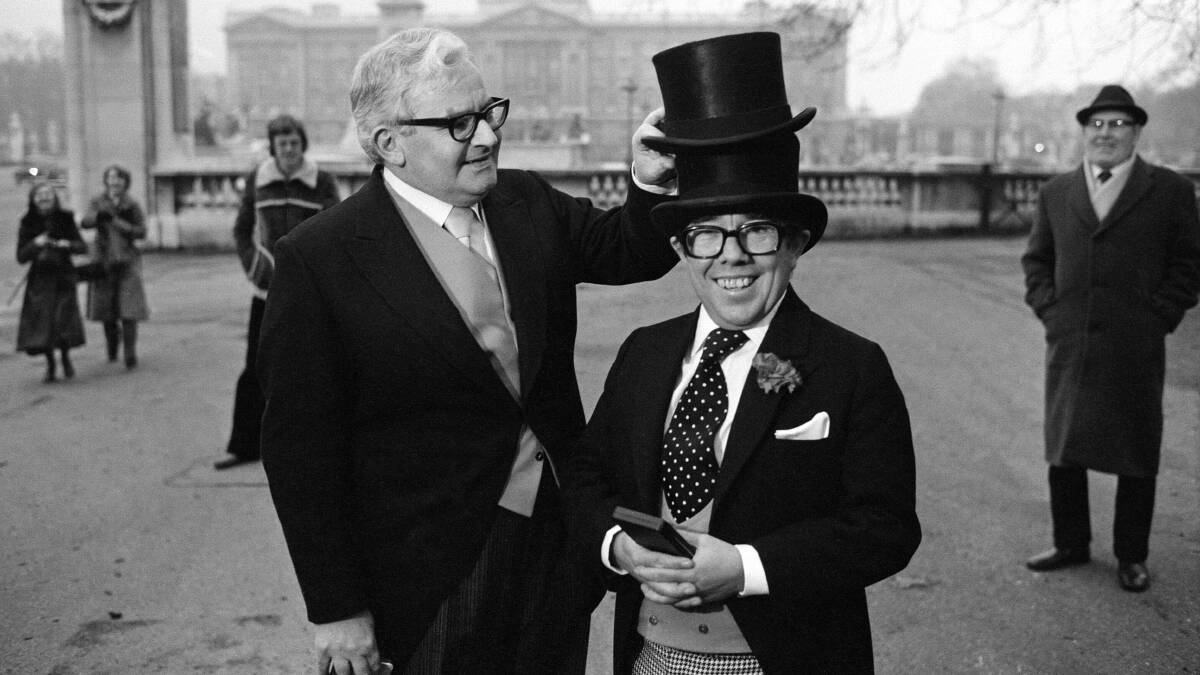 The Two Ronnies: seductive purveyors of sexual politics. Picture: Getty Images