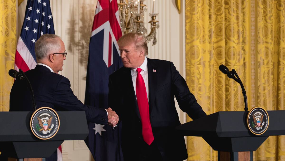 In their phone call, Trump said he liked Australias tough approach to refugees. Picture: Getty Images