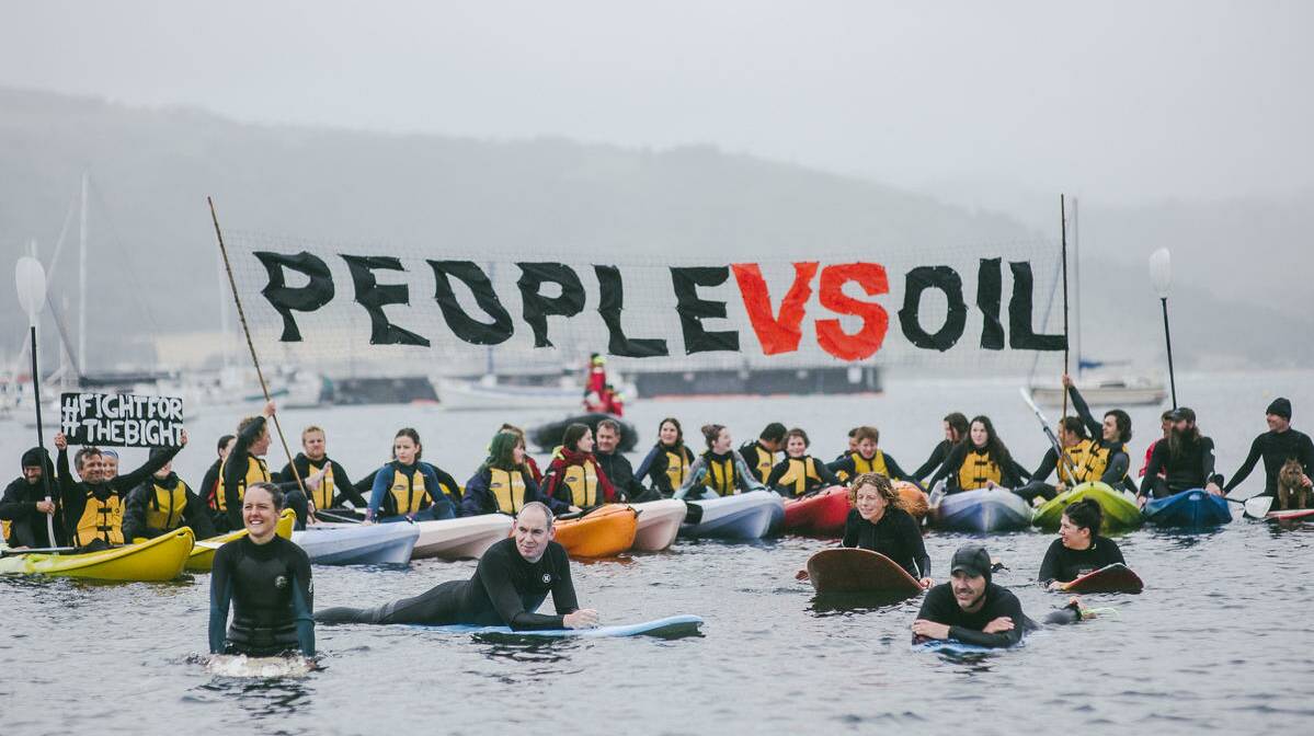 Protests by groups like Greenpeace help draw attention to actions taken by large corporations. Picture: Sarah Pannell/Greenpeace