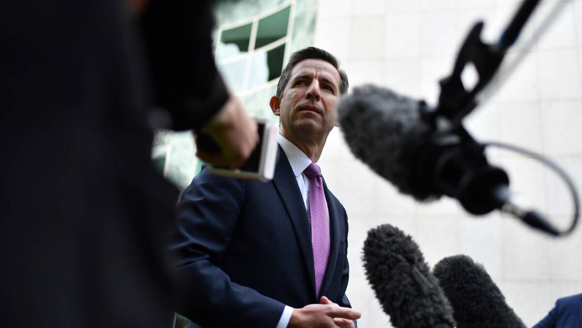 Finance Minister Simon Birmingham appears to have adopted some rather Morrisonian rhetoric. Picture: Getty Images