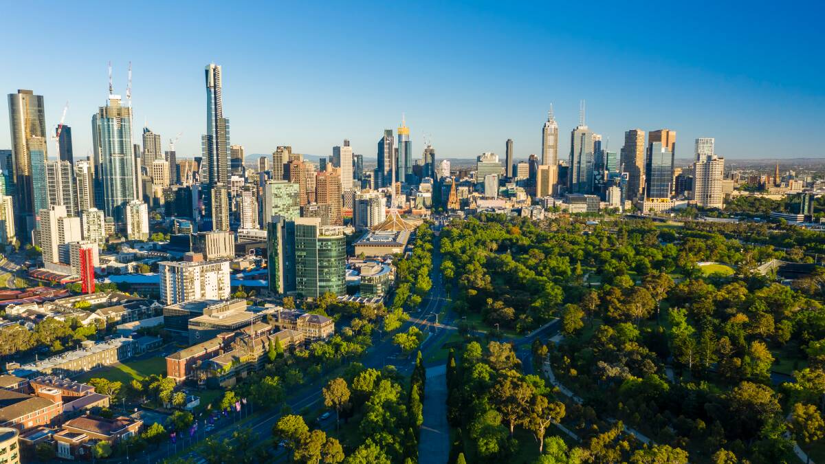 Melbourne has many trees and green spaces that help negate the effects of the urban heat island. Picture: Shutterstock