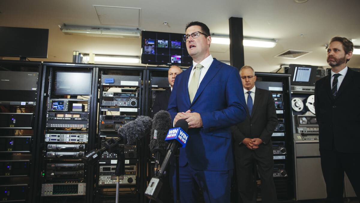 Will ACT senator Zed Seselja push the Treasurer to ensure the ABC has the funding it needs? Picture: Dion Georgopoulos