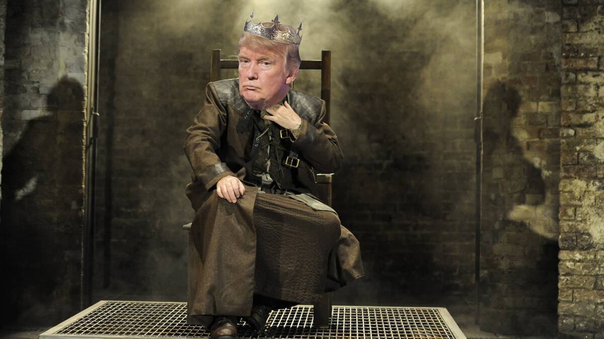 Donald Trump makes a rather fitting King Lear, I think. Picture: Digitally altered