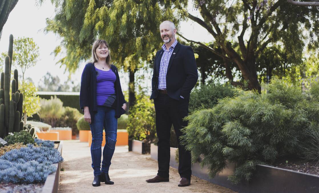 Canberra Progressives candidates Therese Faulkner and Robert Knight. Picture: Dion Georgopoulos