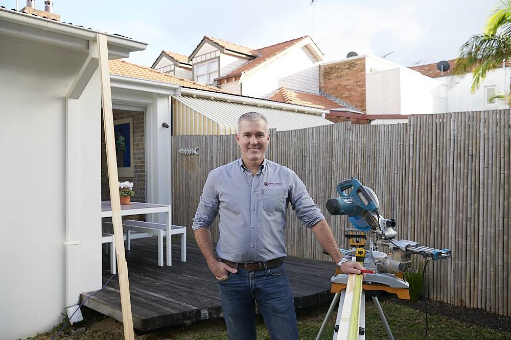 ON THE JOB: Builder and owner of Tailored Construction Group Jonathan Hayes said government measures do not stop a tradie from doing their job.