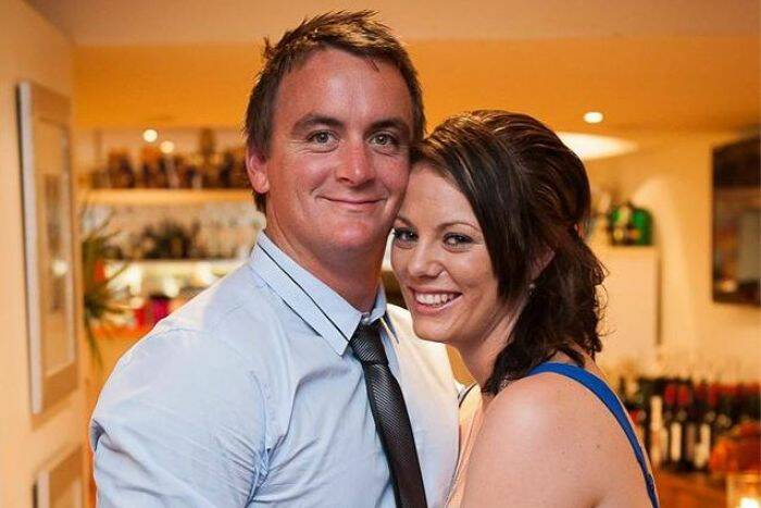 Luke Newsome and his partner Caitlyn Lye. Picture: Supplied