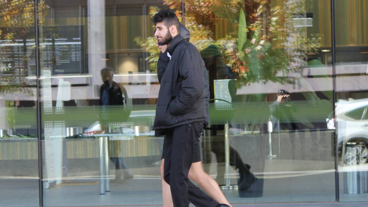 Ameen Hamdan leaves the ACT Magistrates Court on Wednesday. Picture: Supplied