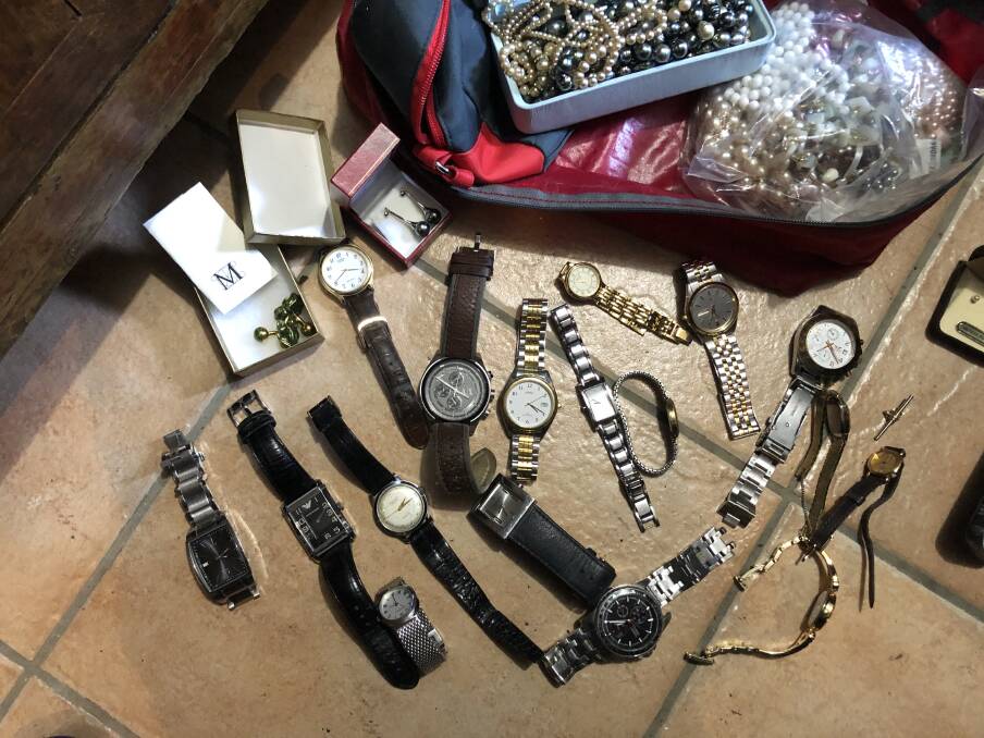 The Kambah raid uncovered a number of allegedly stolen watches and jewellery. Picture: Supplied