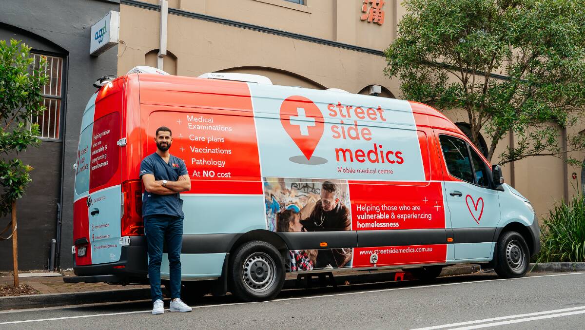 Street Side Medics provides free health and medical care to the homeless. Picture: australianoftheyear.org.au