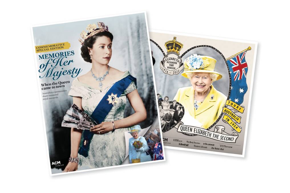 Don't miss the Monday September 19 edition of your favourite ACM daily newspaper for your copy of the commemorative special Memories of Her Majesty, a 20-page souvenir tribute featuring royal moments treasured by communities all over Australia. 