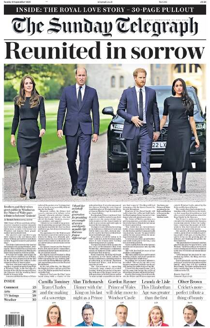 London's The Sunday Telegraph.
