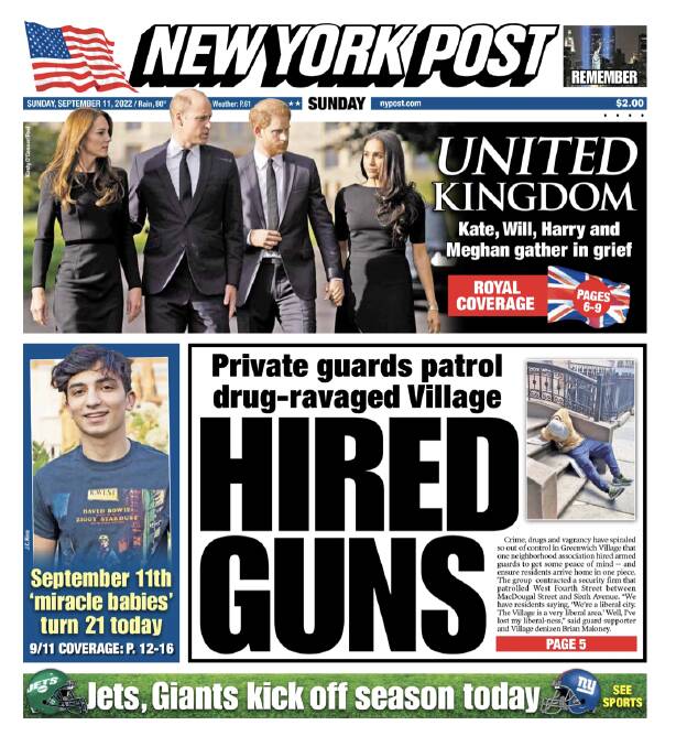 The New York Post heralds a "United kingdom".