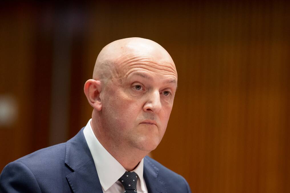 ASIO Director-General Mike Burgess at Senate Estimates on Monday. Picture: Sitthixay Ditthavong