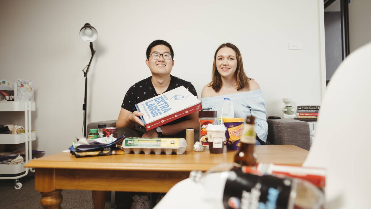 Kevin Cai and Sarah Biddulph do their best to recycle but struggle with some of the mixed messaging. Picture: Dion Georgopoulos