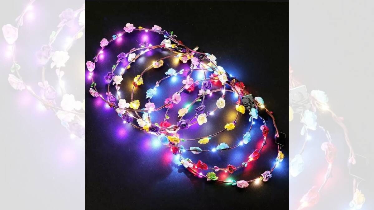 Lux Glow and Toy Co's light-up flower crown has been recalled following safety concerns. Picture by ACCC