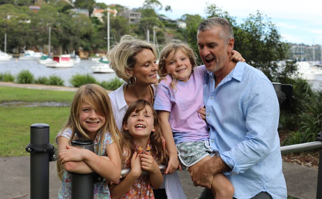 FAMILY: Katherine Deves with her partner David and their three daughters. Picture: Facebook