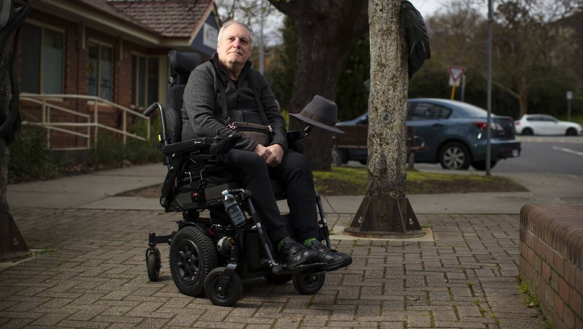 Keith Johns is too old to access the National Disability Insurance Scheme. Picture by Keegan Carroll 
