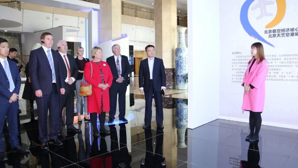 Alistair Coe and Robert Johnson during the Liberals' trip to China in 2019. Picture: Supplied