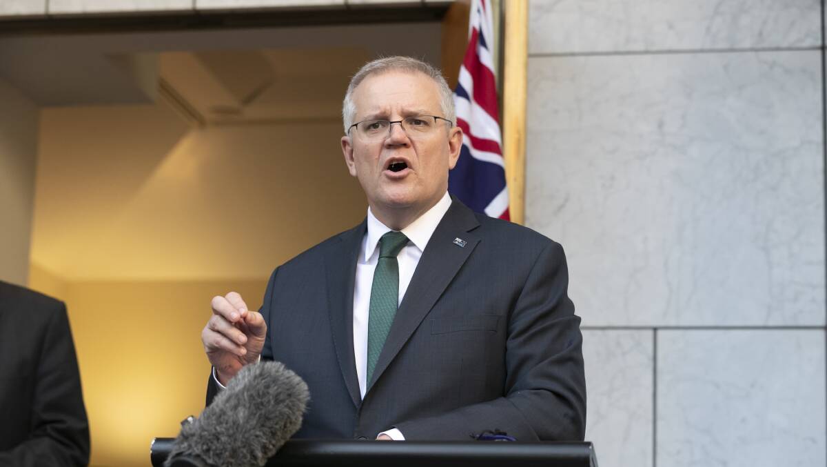 Prime Minister Scott Morrison Picture: Keegan Carroll
