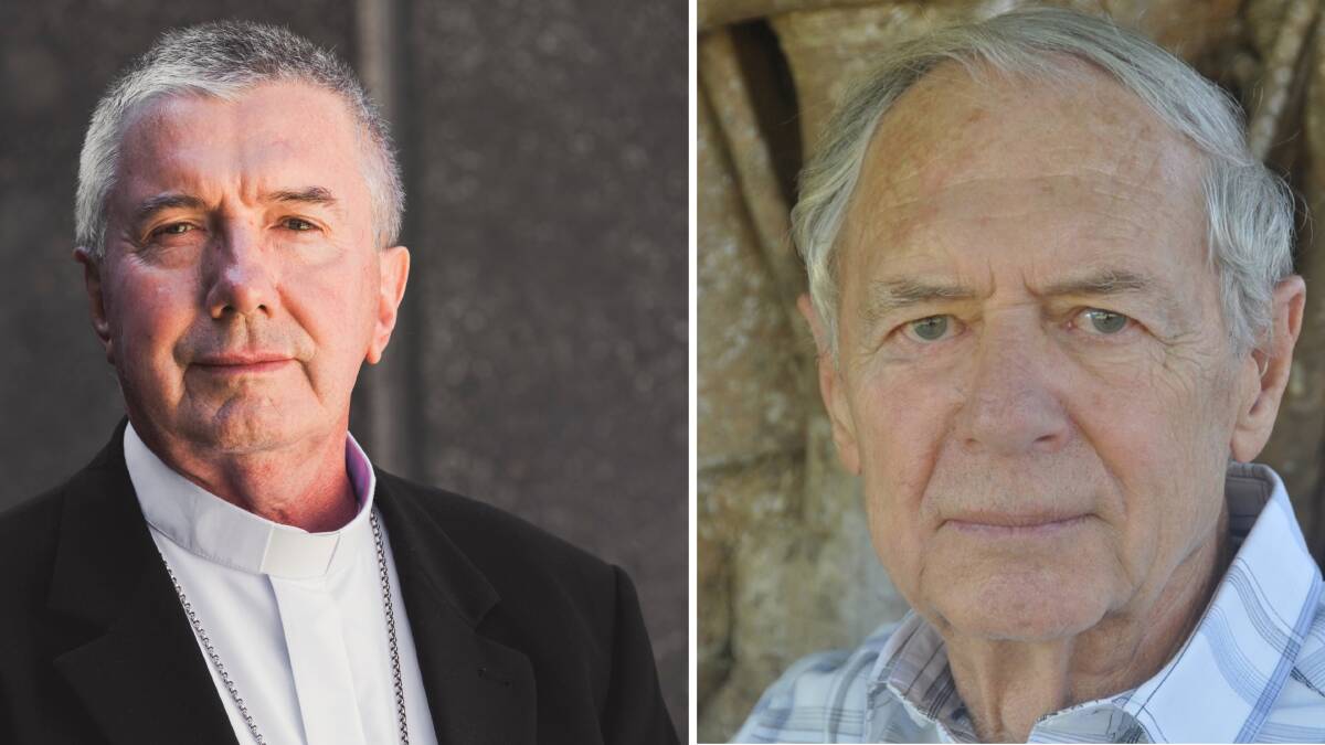 Catholic Archbishop of Canberra and Goulburn, Christopher Prowse, and former NT chief minister Marshall Perron are on opposing sides of the territory rights debate. Picture by Jamila Toderas, supplied