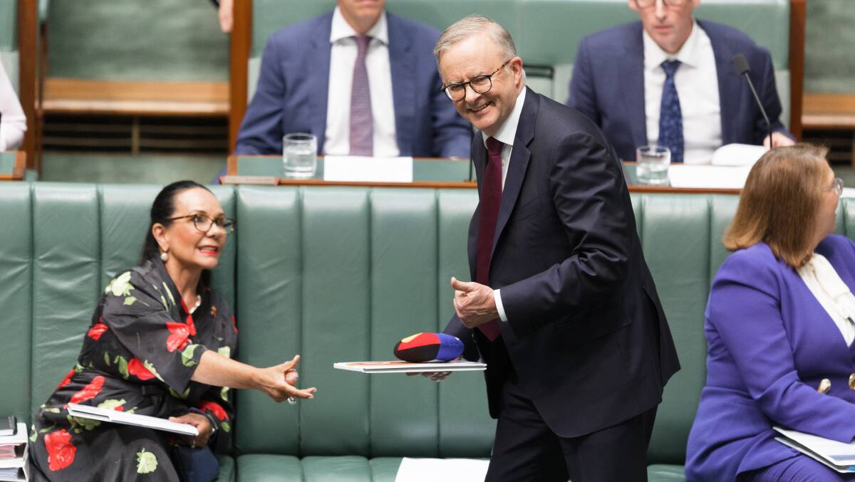 Prime Minister Anthony Albanese and Minister for Indigenous Australians Linda Burney. Picture by Sitthixay Ditthavong