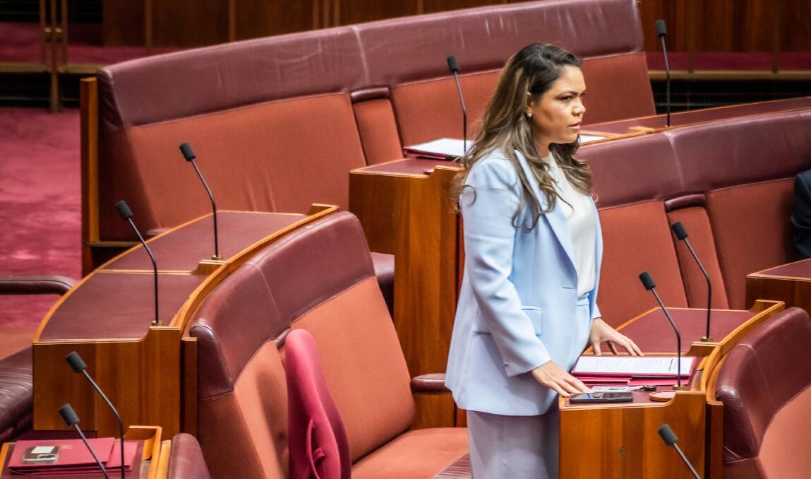 NT Country Liberal senator Jacinta Nampijinpa Price will move an amendment to the territory rights bill on Thursday. Picture by Karleen Minney