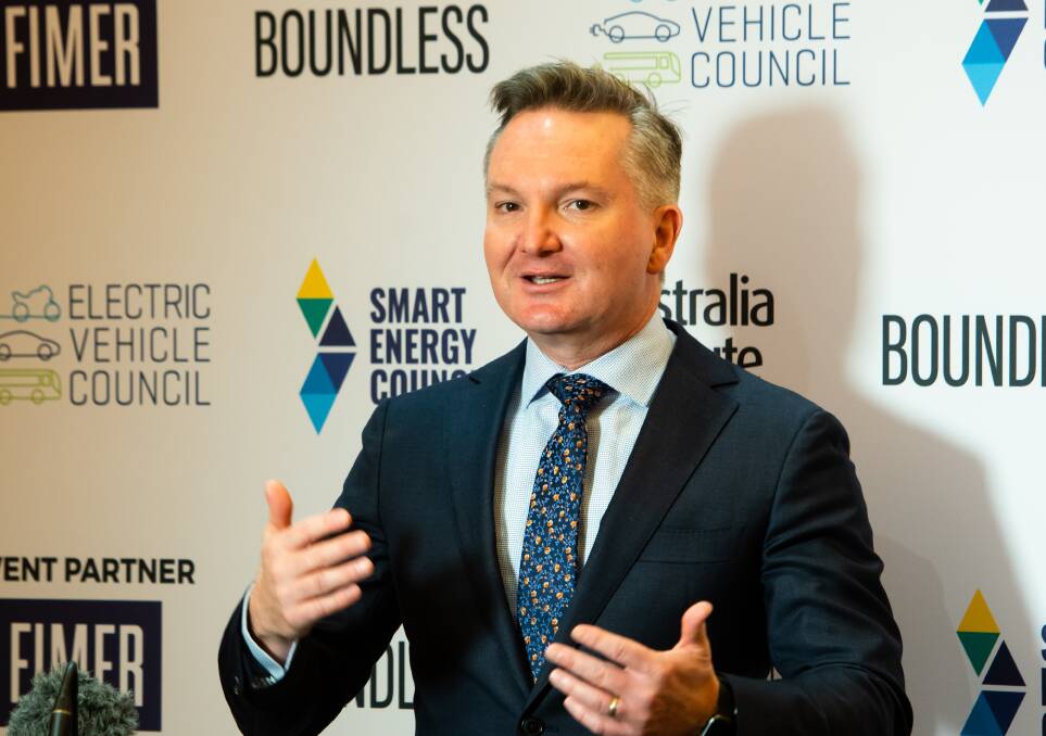 Climate Change and Energy Minister Chris Bowen wants to increase the uptake of electric vehicles in Australia. Picture: Elesa Kurtz